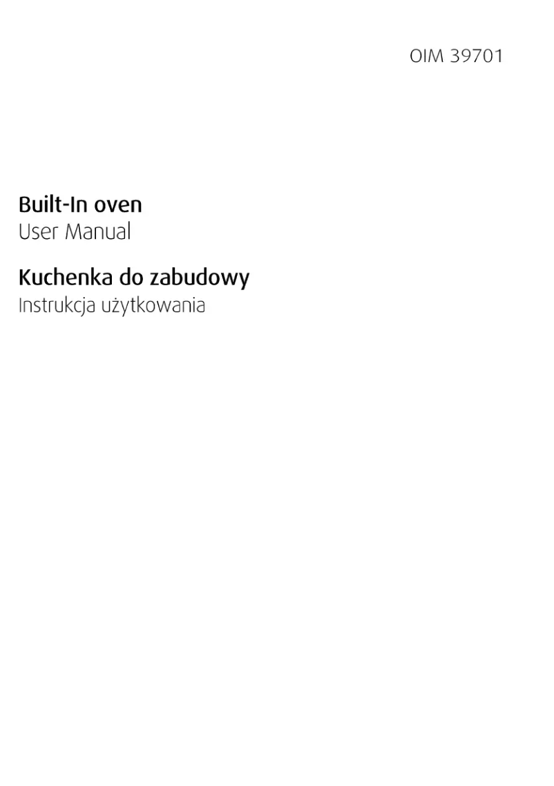 Página 1 del manual Manual de usuario Beko OIM 39701 X