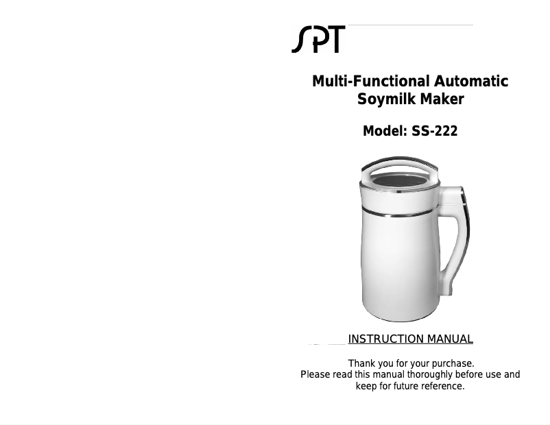 Página 1 del manual Manual de usuario Sunpentown SS-222