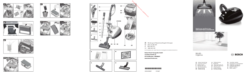 Imagen de la primera página del manual del dispositivo BGL85SIL4