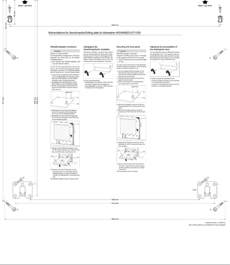 Imagen de la primera página del manual del dispositivo HGVI6082D127711DS