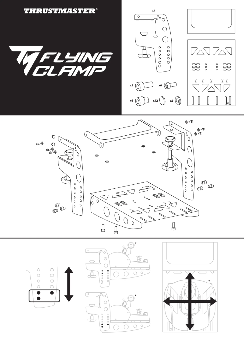Página nº 1 - Guía de inicio rápido Thrustmaster TM Flying Clamp
