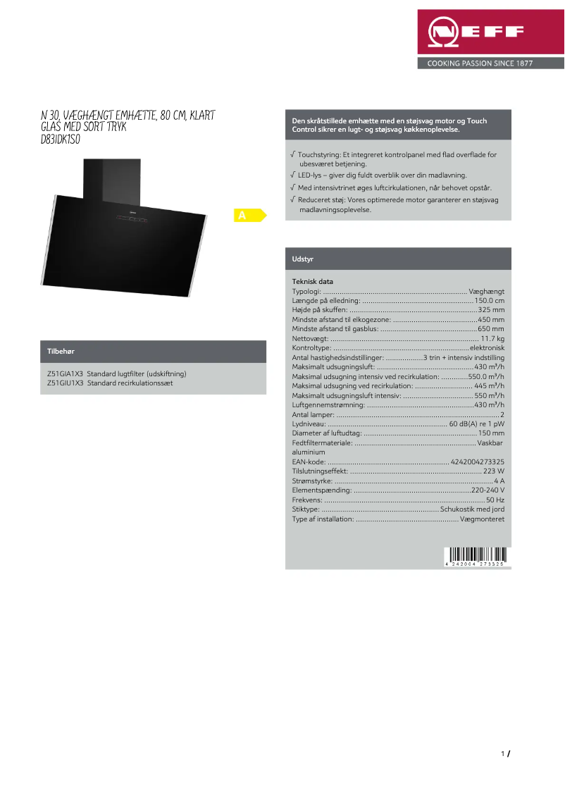 Imagen de la primera página del manual del dispositivo D83IDK1S0