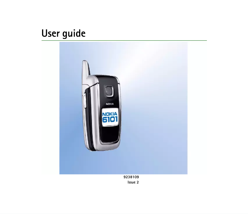 Imagen de la primera página del manual del dispositivo 6101