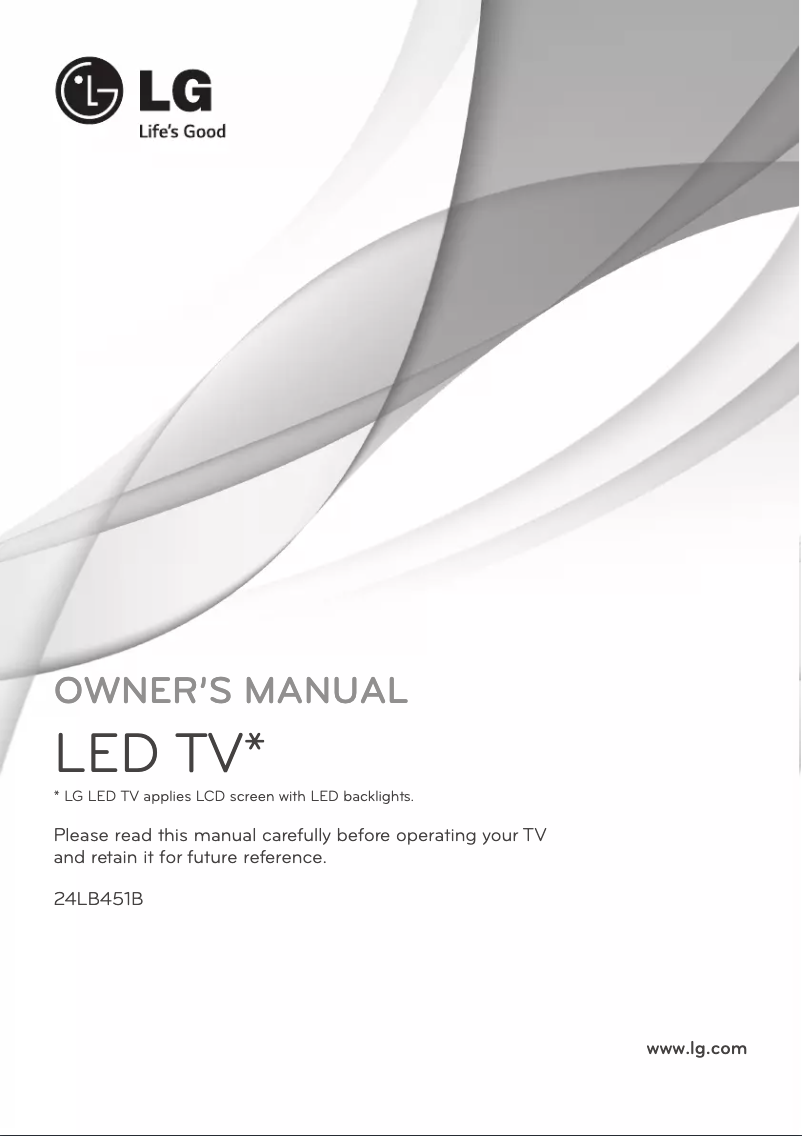 Imagen de la primera página del manual del dispositivo 24LB451B