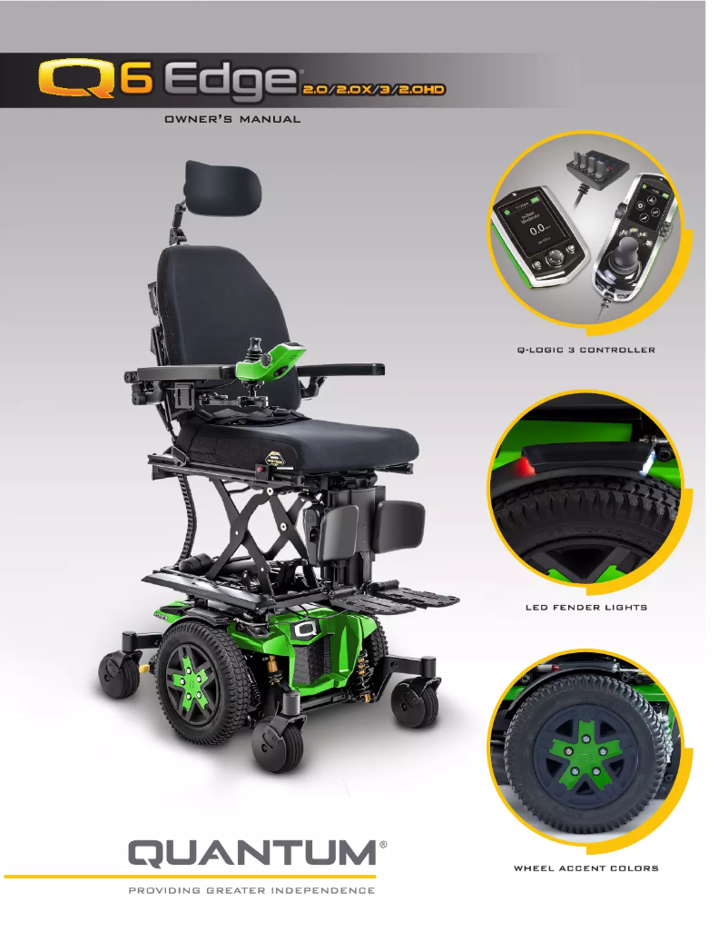 Imagen de la primera página del manual del dispositivo Q6 Edge 2.0