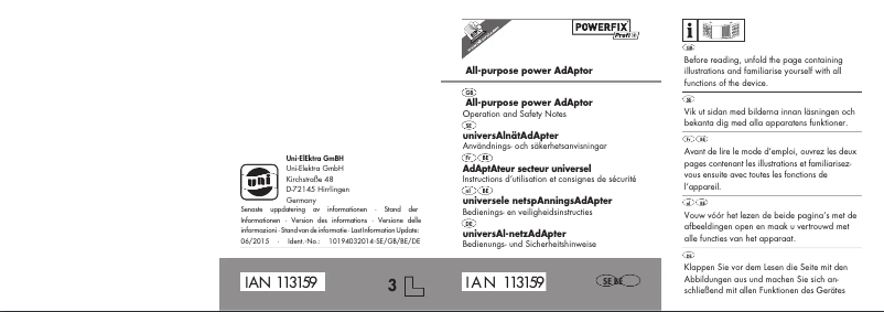 Imagen de la primera página del manual del dispositivo 10284A