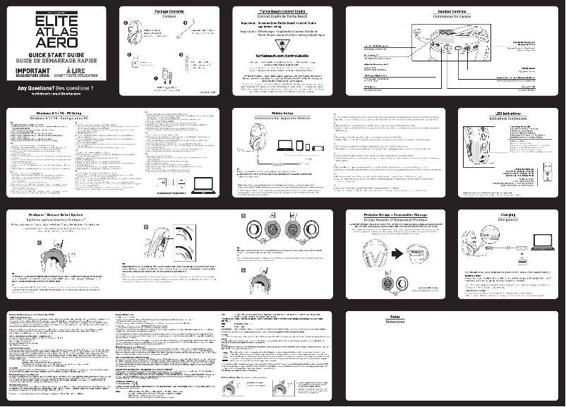 Imagen de la primera página del manual del dispositivo Elite Atlas Aero