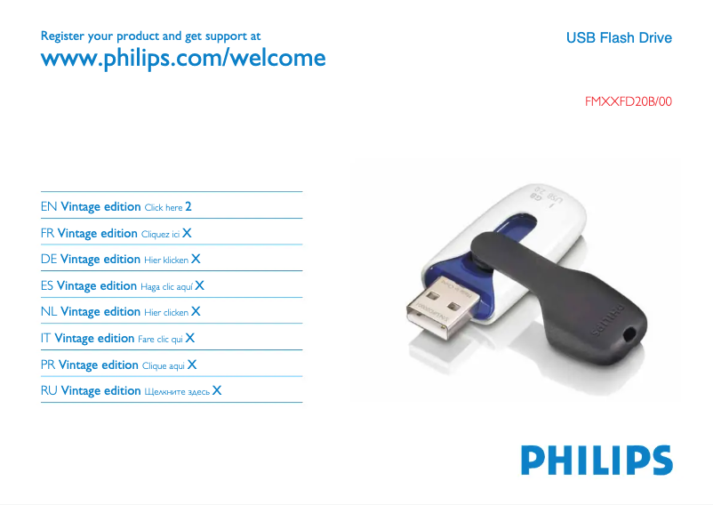 Página nº 1 - Manual de instrucciones Philips FM02FD20B