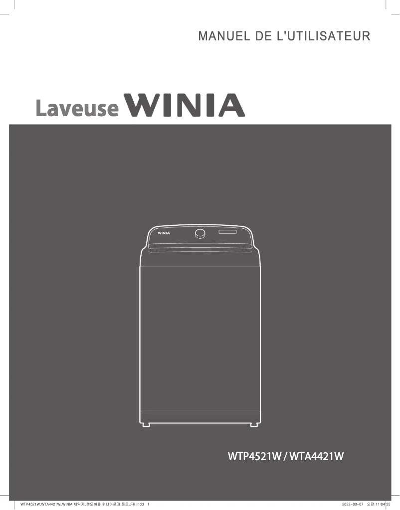 Imagen de la primera página del manual del dispositivo WTA4421W