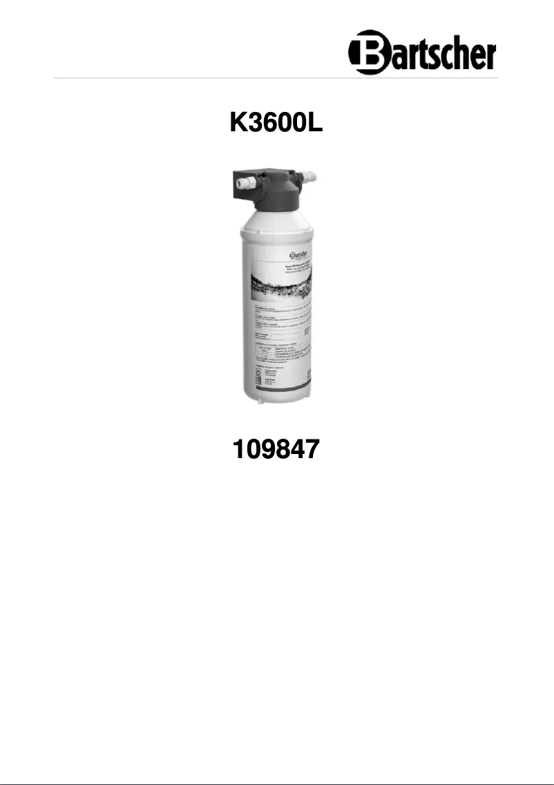 Imagen de la primera página del manual del dispositivo K3600L