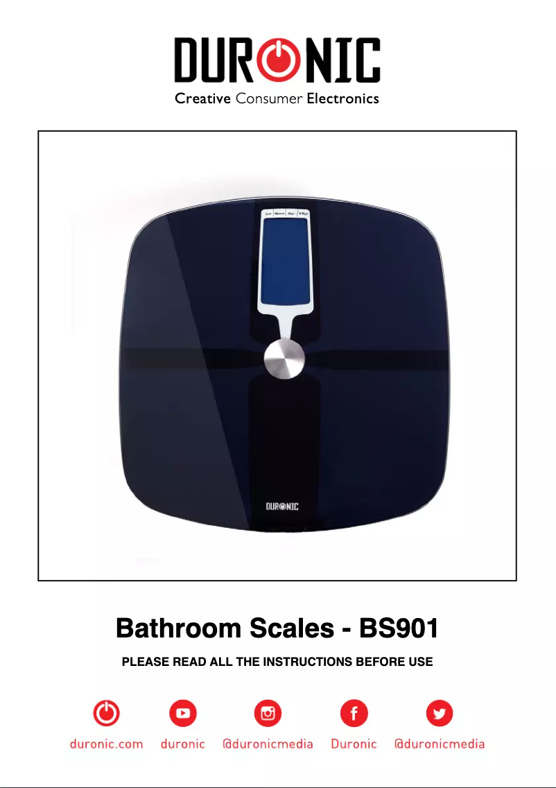 Imagen de la primera página del manual del dispositivo BS901