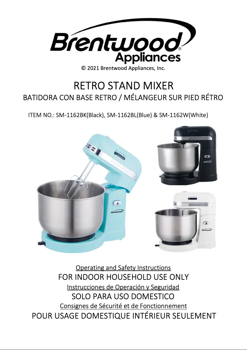 Imagen de la primera página del manual del dispositivo SM-1162BK