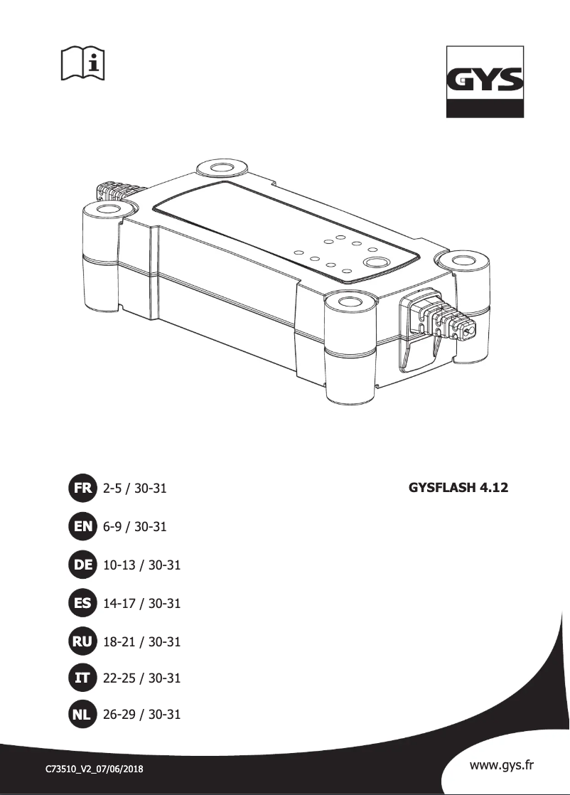 Página 1 del manual Manual de usuario GYS Gysflash 4.12
