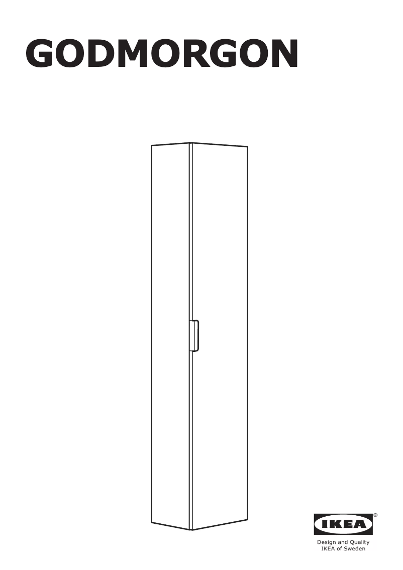 Página 1 del manual Instrucciones / montaje Ikea GODMORGON