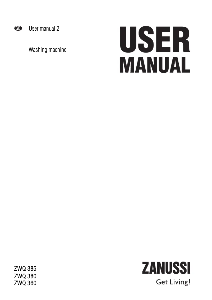 Página nº 1 - Manual de usuario Zanussi ZWQ 360