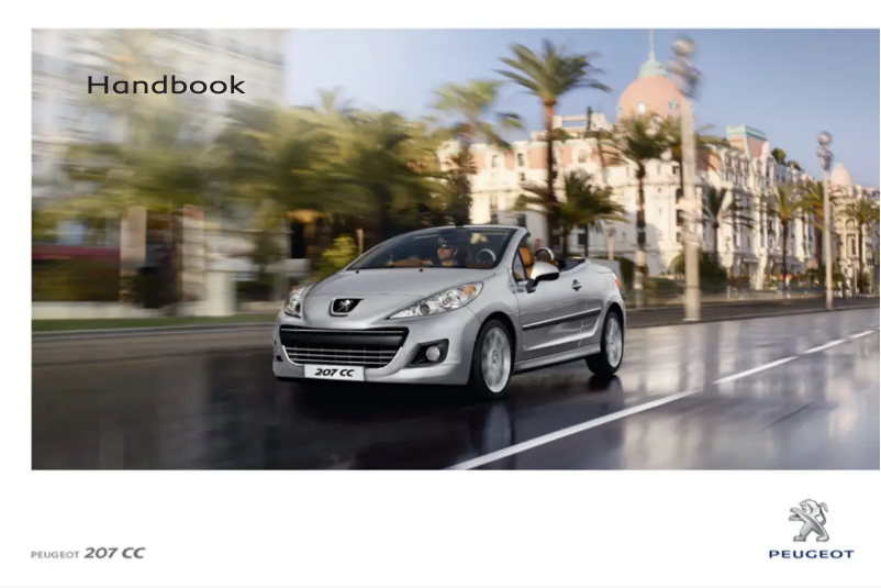 Página 1 del manual Manual de usuario Peugeot 207 CC (2013)