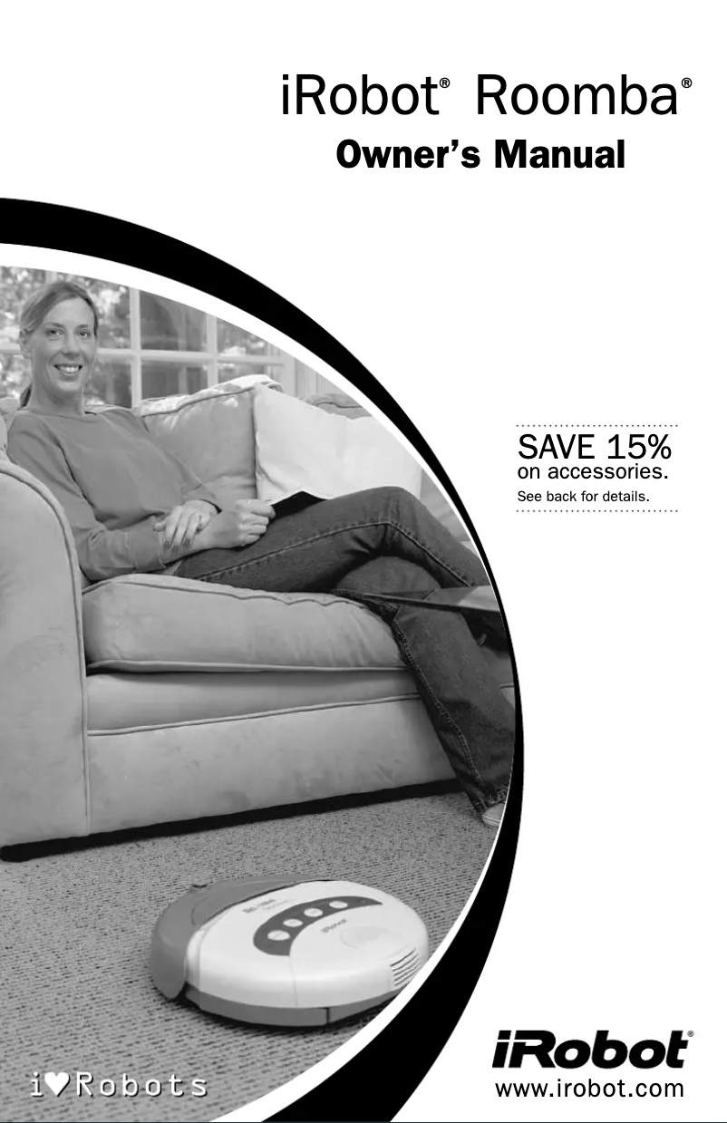 Página 1 del manual Manual de usuario iRobot Roomba 55101