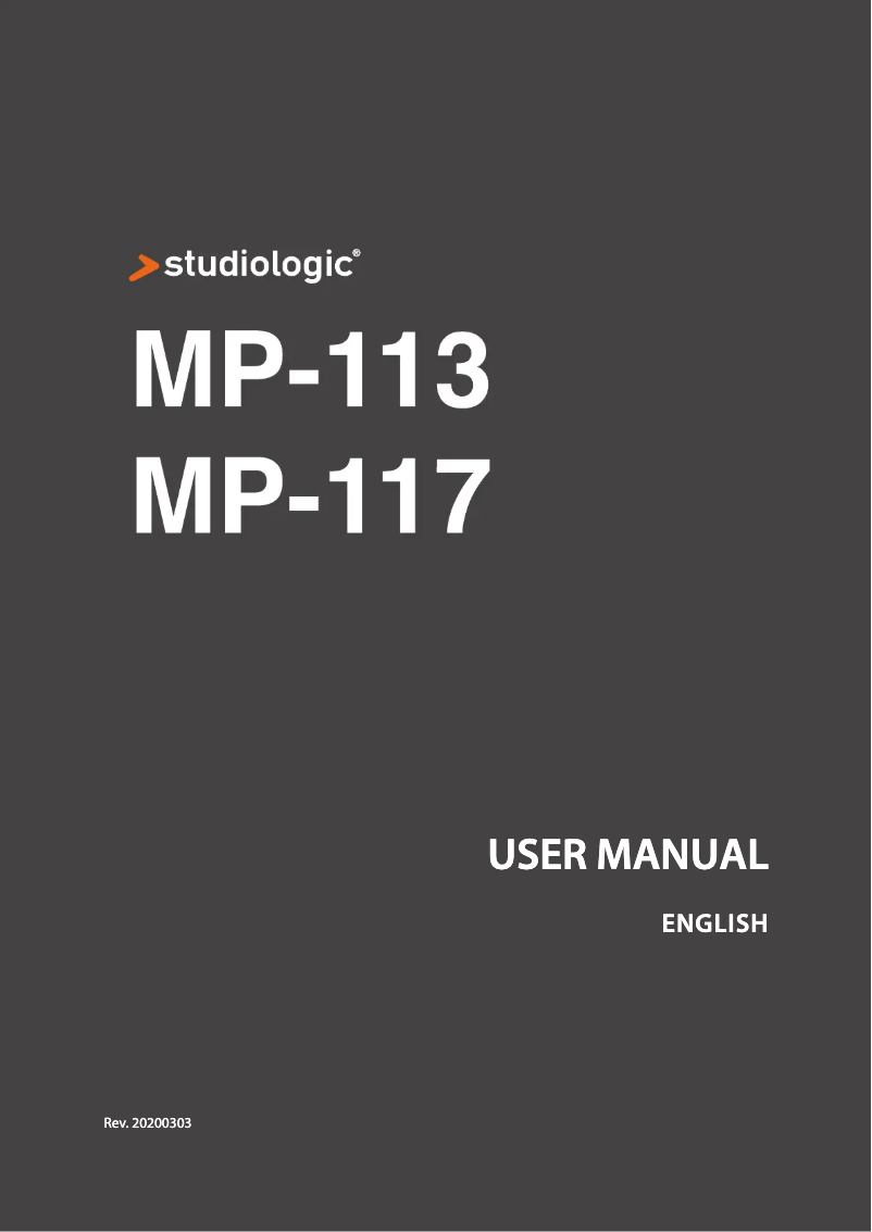 Imagen de la primera página del manual del dispositivo MP-113