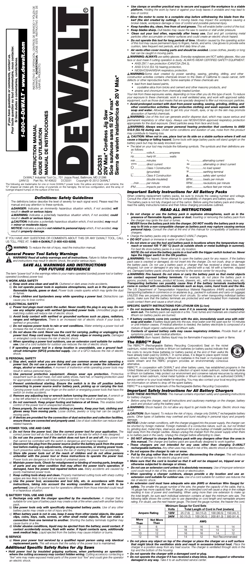 Imagen de la primera página del manual del dispositivo DCS331L1