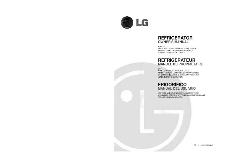 Página nº 1 - Manual de usuario LG GR-151SF