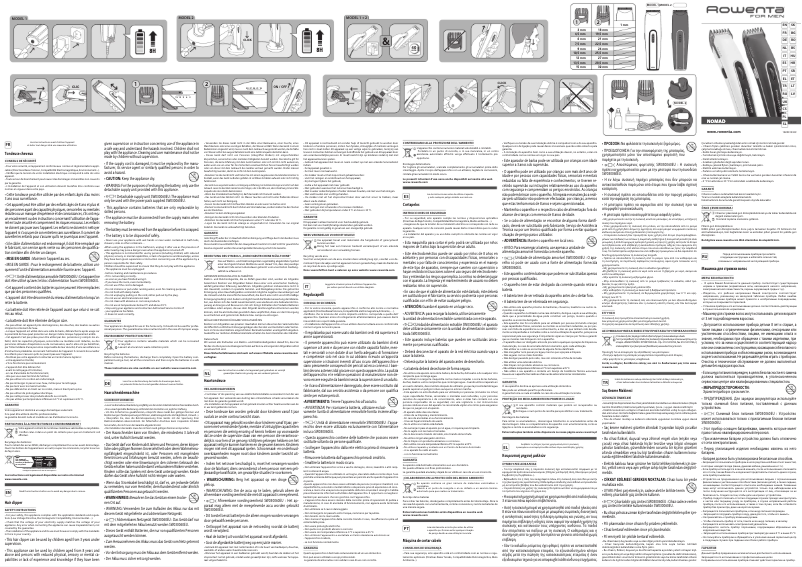 Página 1 del manual Manual de usuario Rowenta TN1400F0