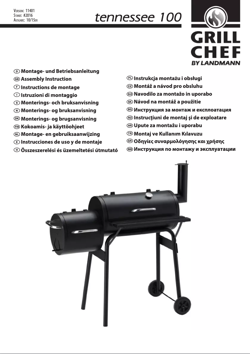 Página nº 1 - Manual de usuario Landmann Tennessee 100
