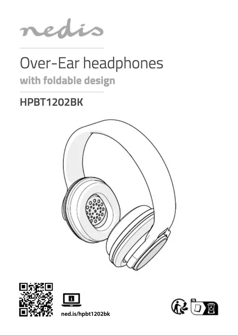 Página 1 del manual Manual de usuario Nedis HPBT1202BK
