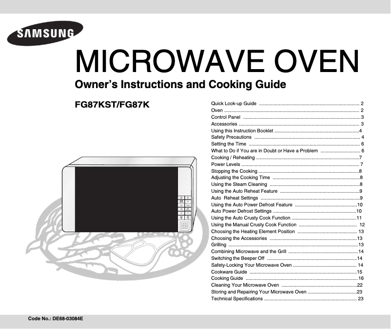 Imagen de la primera página del manual del dispositivo FG-87KST