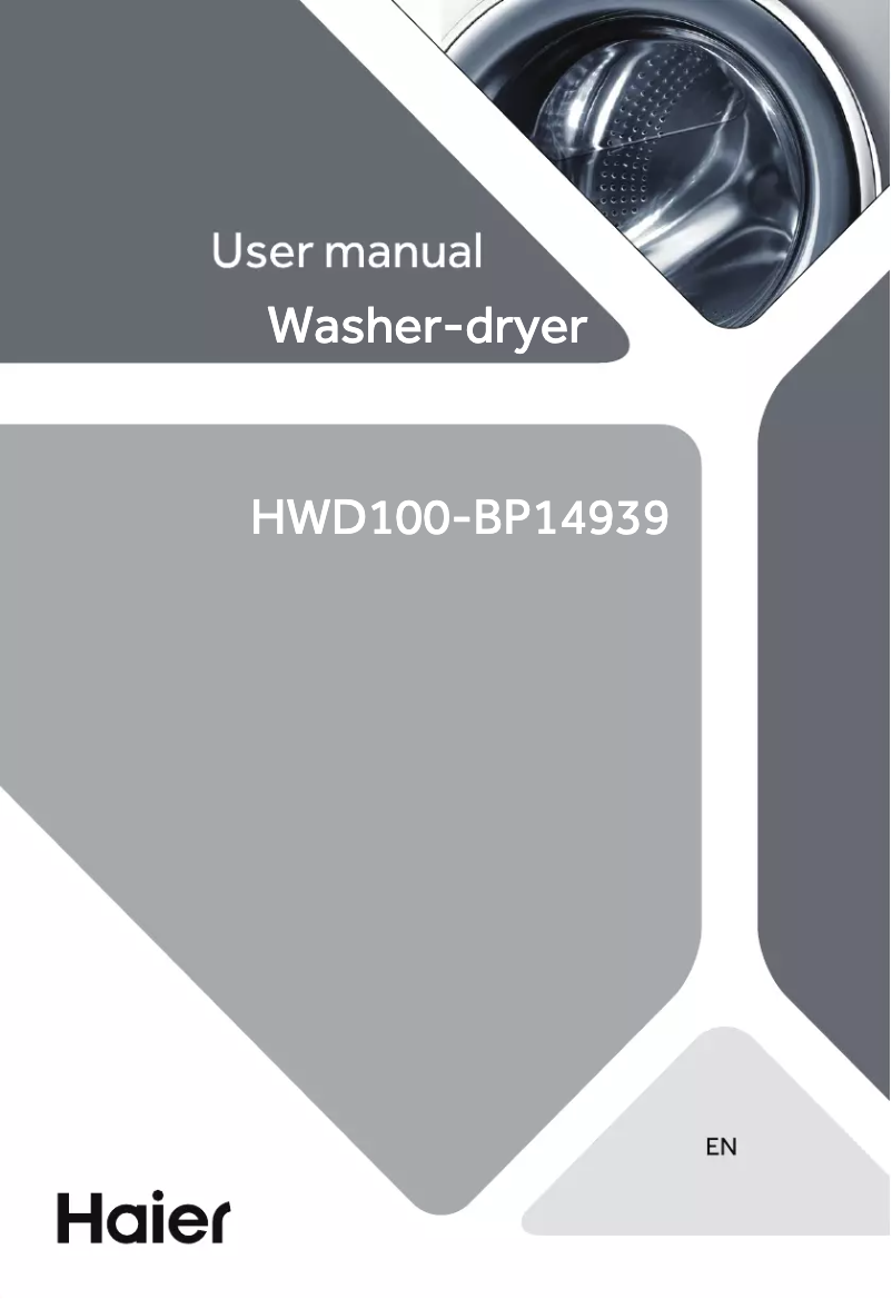 Página 1 del manual Manual de usuario Haier HWD90-B14939S