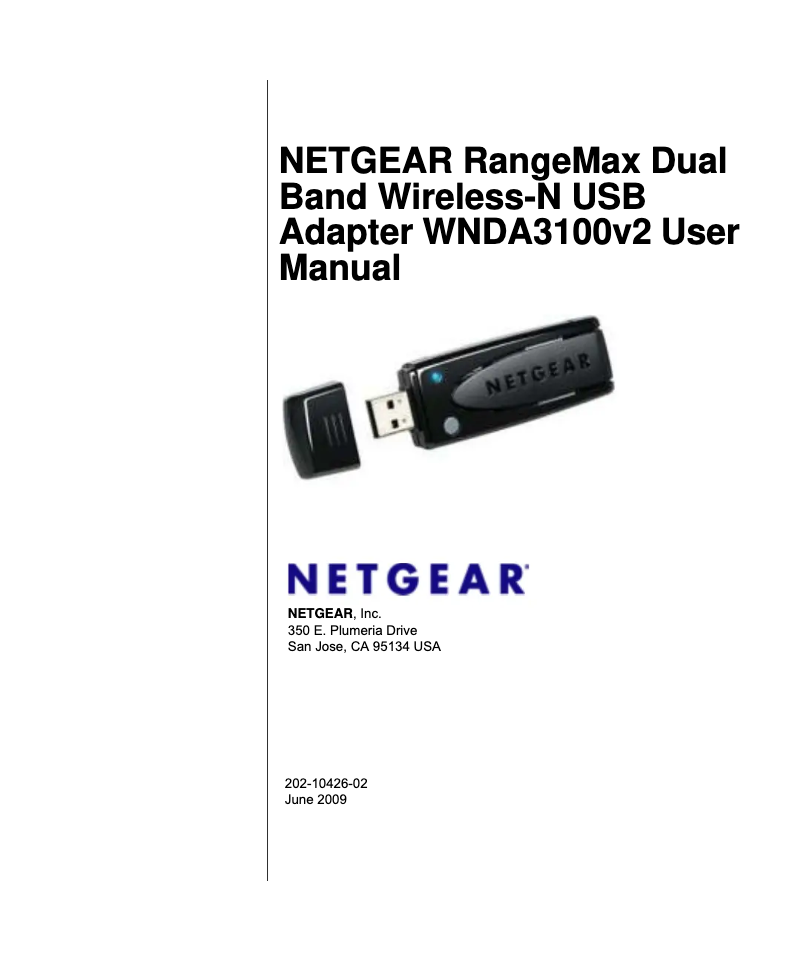 Página 1 del manual Manual de usuario Netgear WNDA3100
