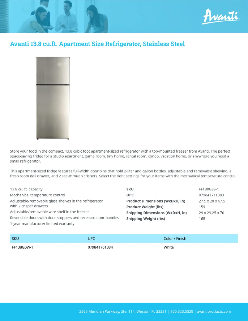 Imagen de la primera página del manual del dispositivo FF138G3S-1