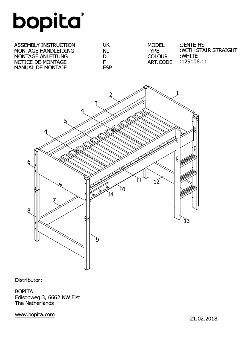 Página 1 del manual Manual de usuario Bopita Jente