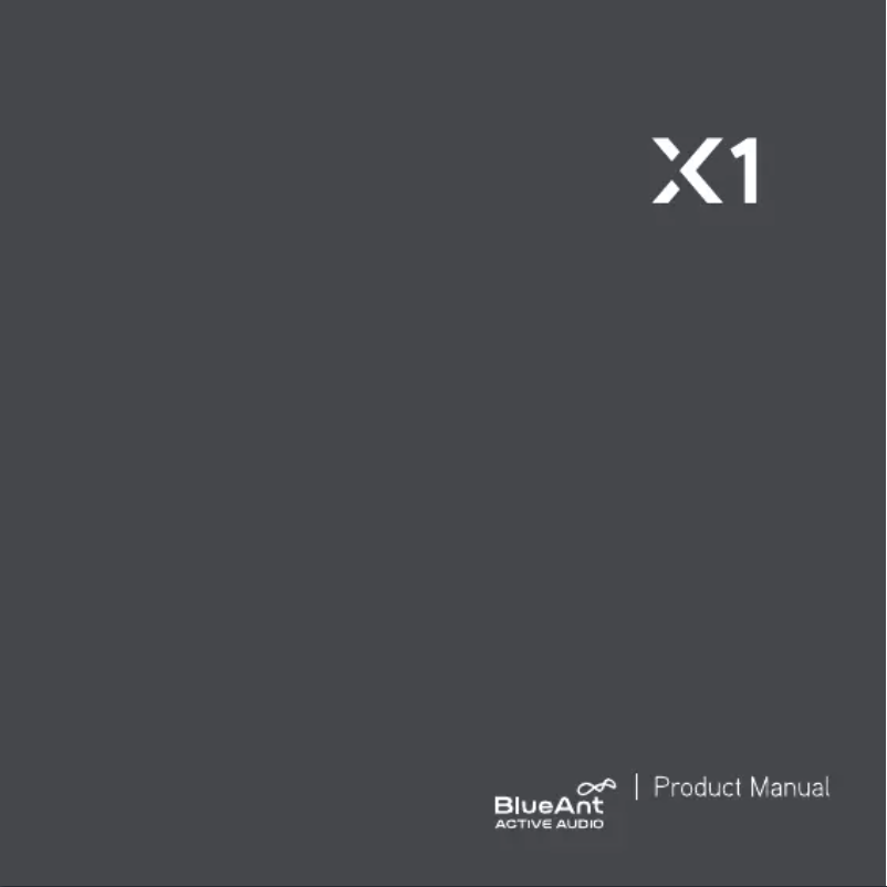 Imagen de la primera página del manual del dispositivo X1