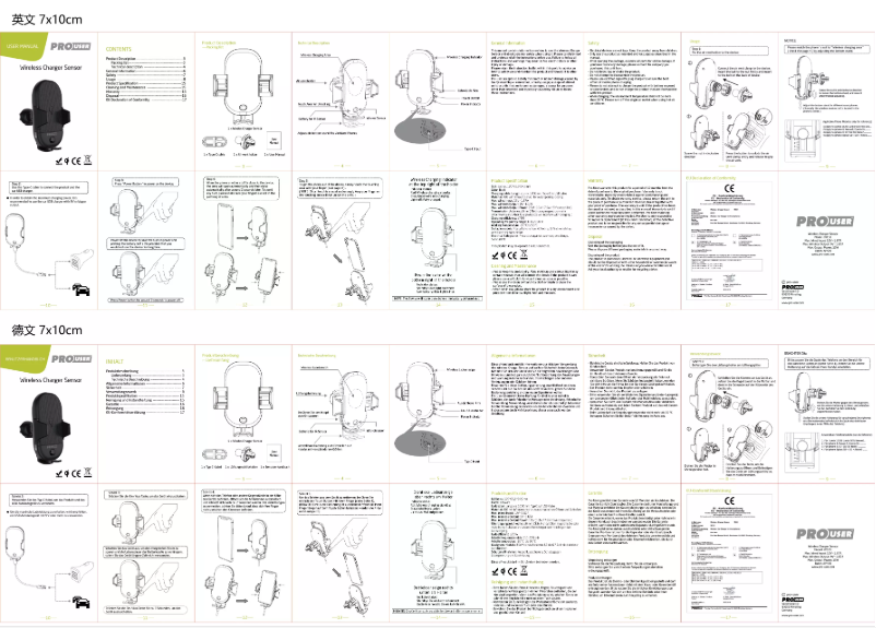 Página nº 1 - Manual de usuario Pro-User WCS1
