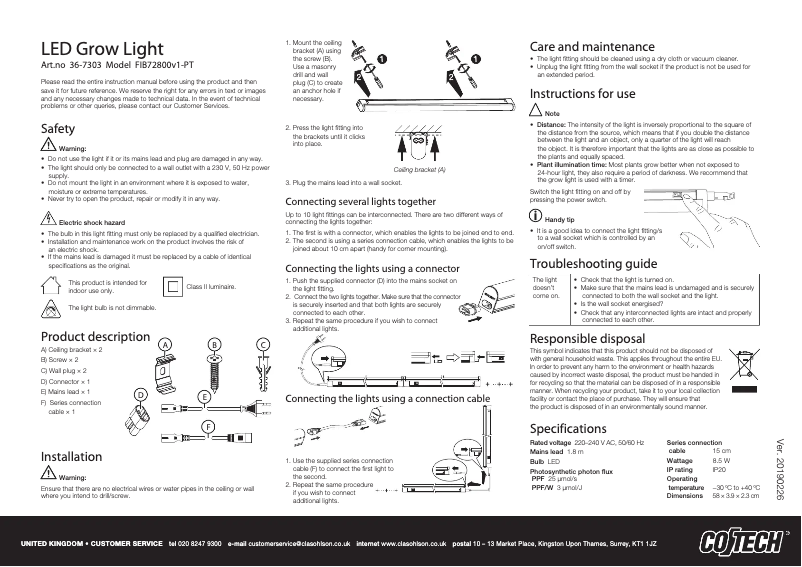 Imagen de la primera página del manual del dispositivo FIB72800v1-PT