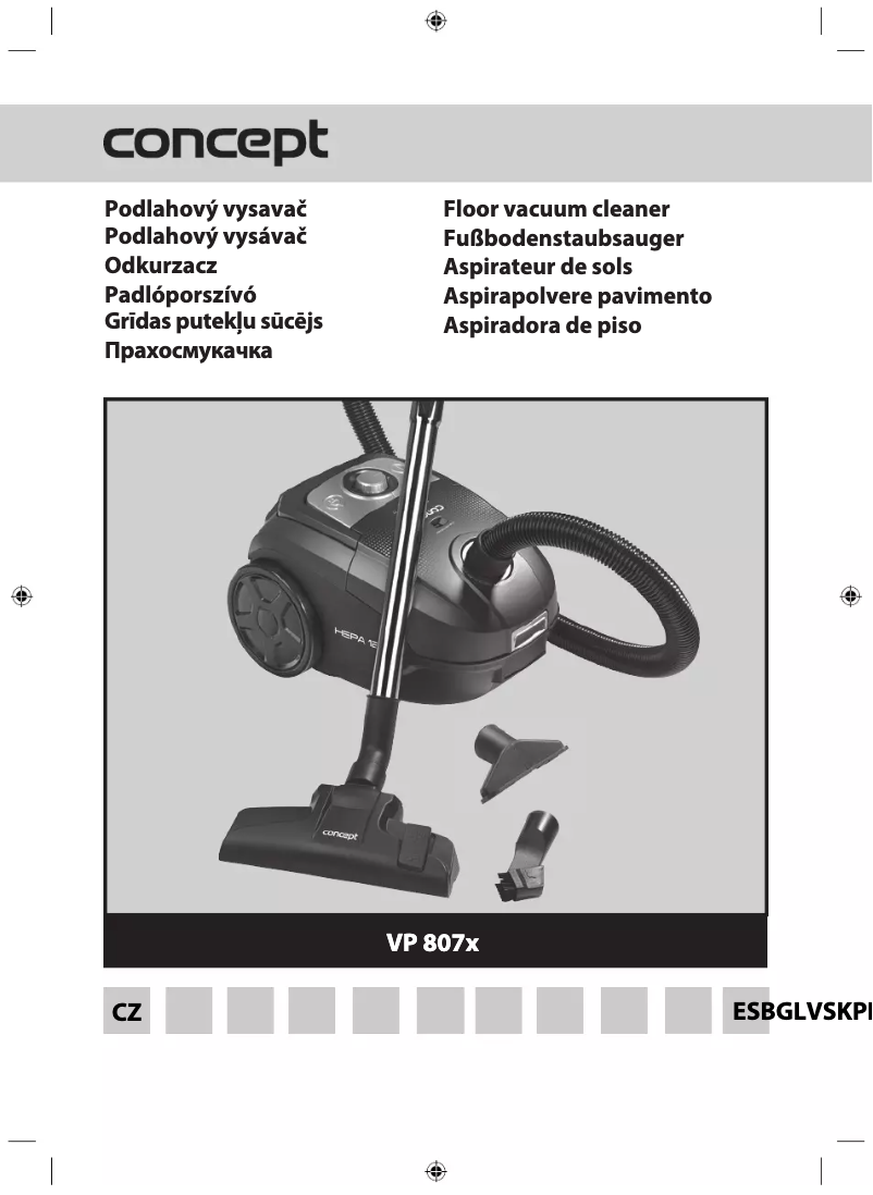 Página 1 del manual Manual de usuario Concept VP8073
