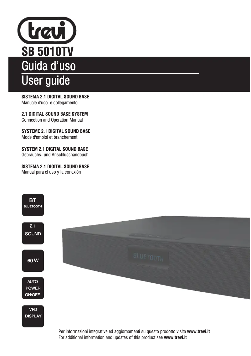 Página 1 del manual Manual de usuario Trevi SB 5010 TV