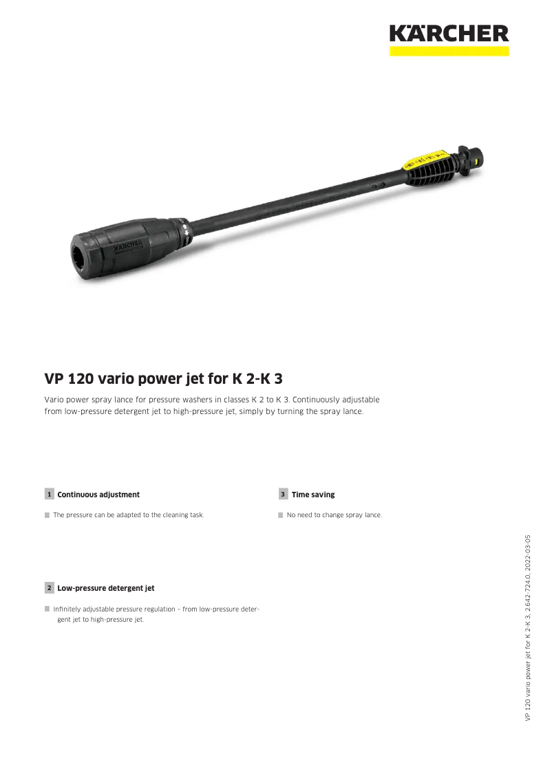 Página 1 del manual Manual de usuario Kärcher VP 120