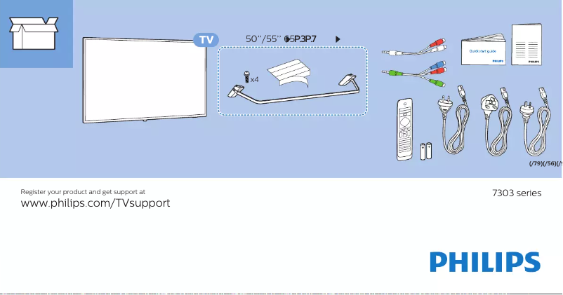 Imagen de la primera página del manual del dispositivo 65PUT7303