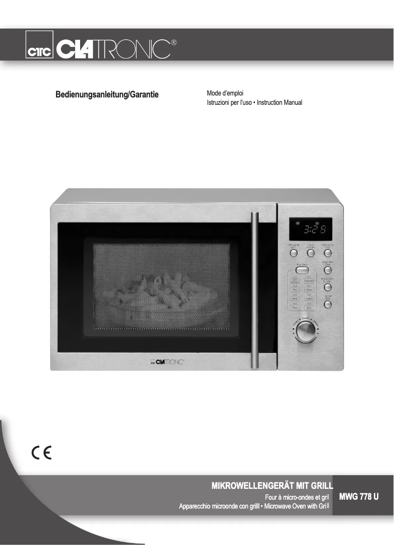 Imagen de la primera página del manual del dispositivo MWG 790