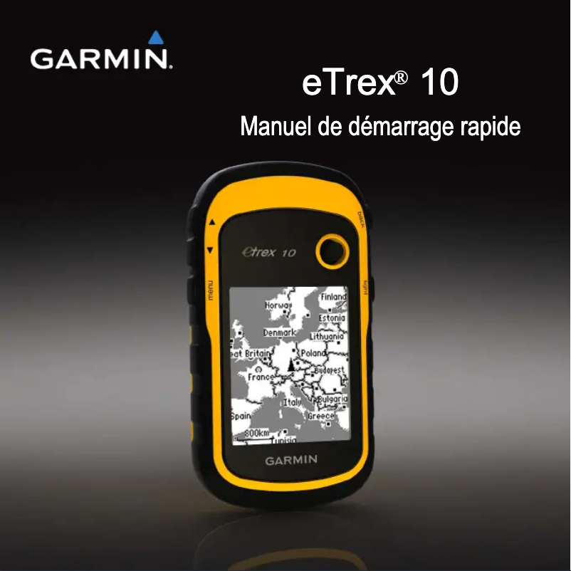 Página 1 del manual Manual de usuario Garmin eTrex 10