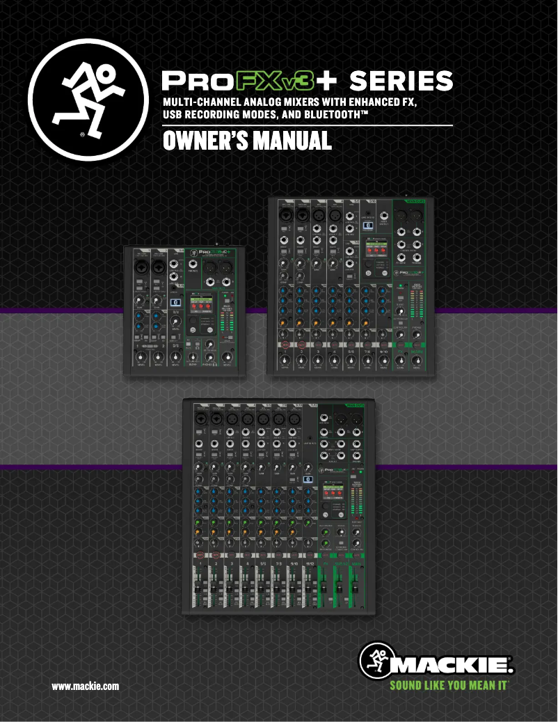 Imagen de la primera página del manual del dispositivo ProFX6v3+