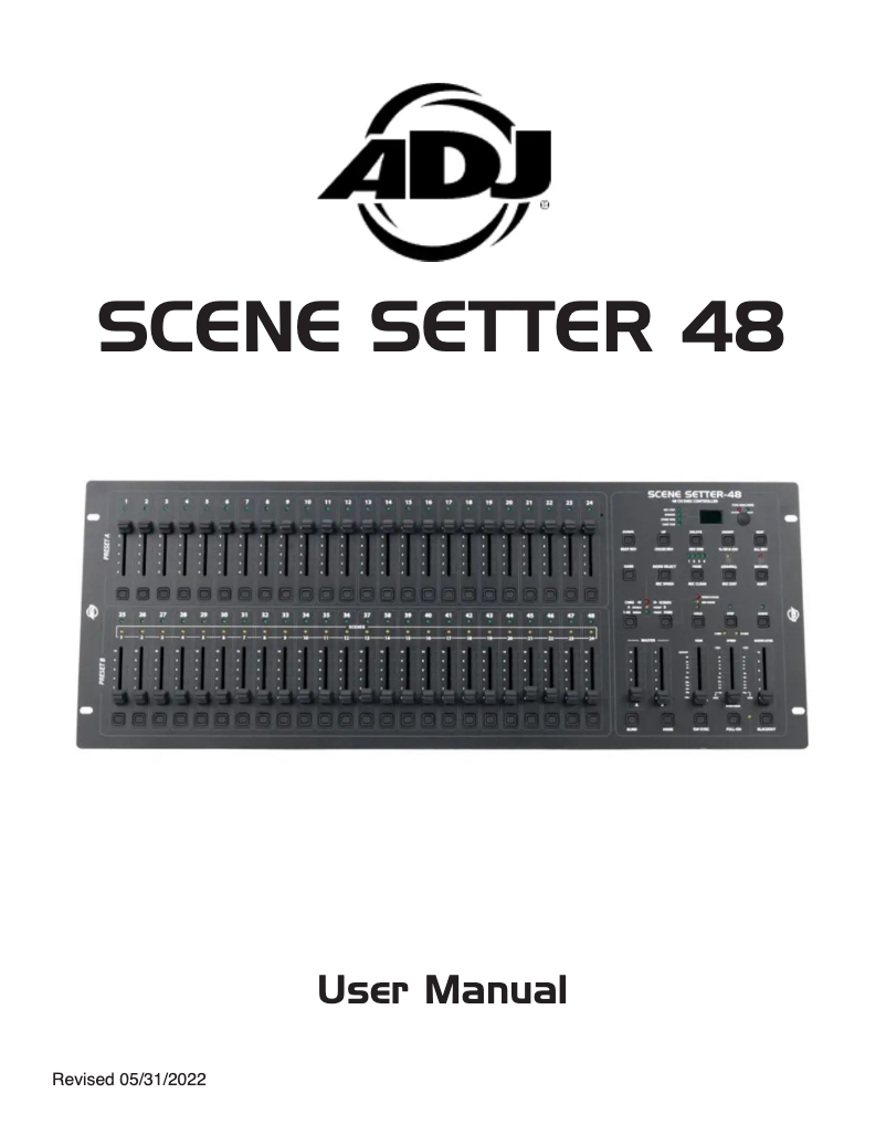 Página 1 del manual Manual de usuario Adj Scene Setter-48