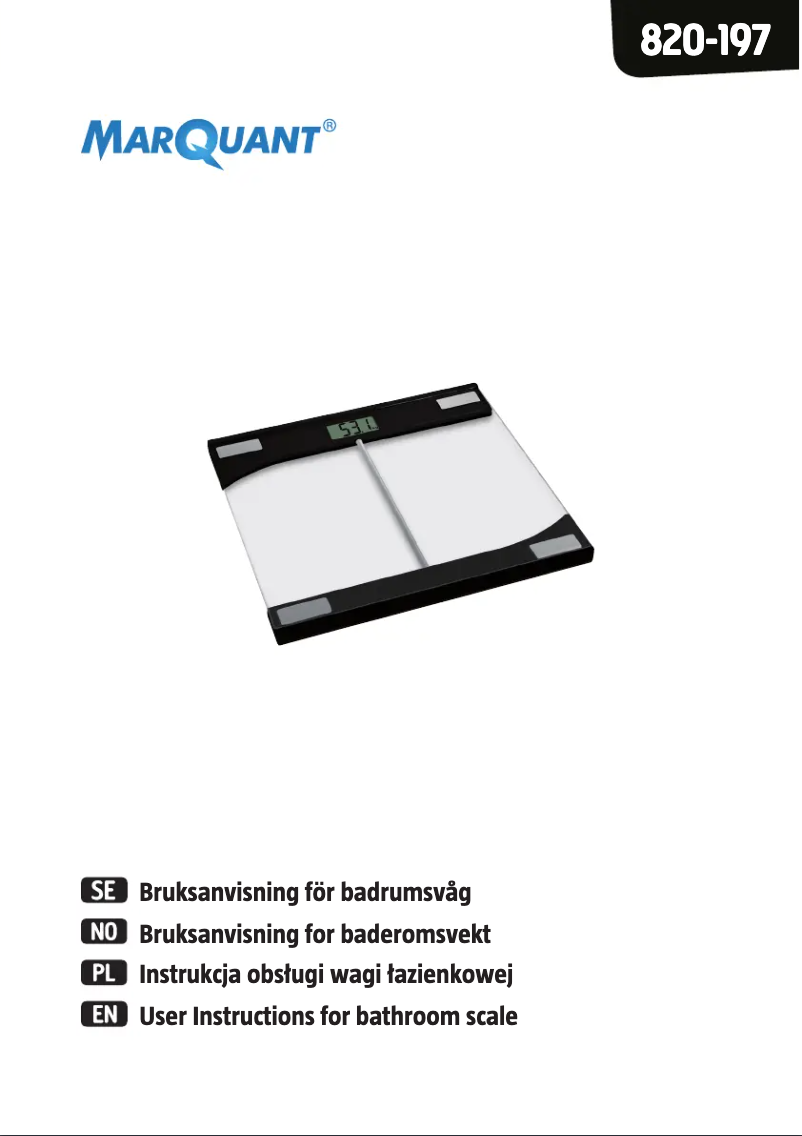 Imagen de la primera página del manual del dispositivo 820-197