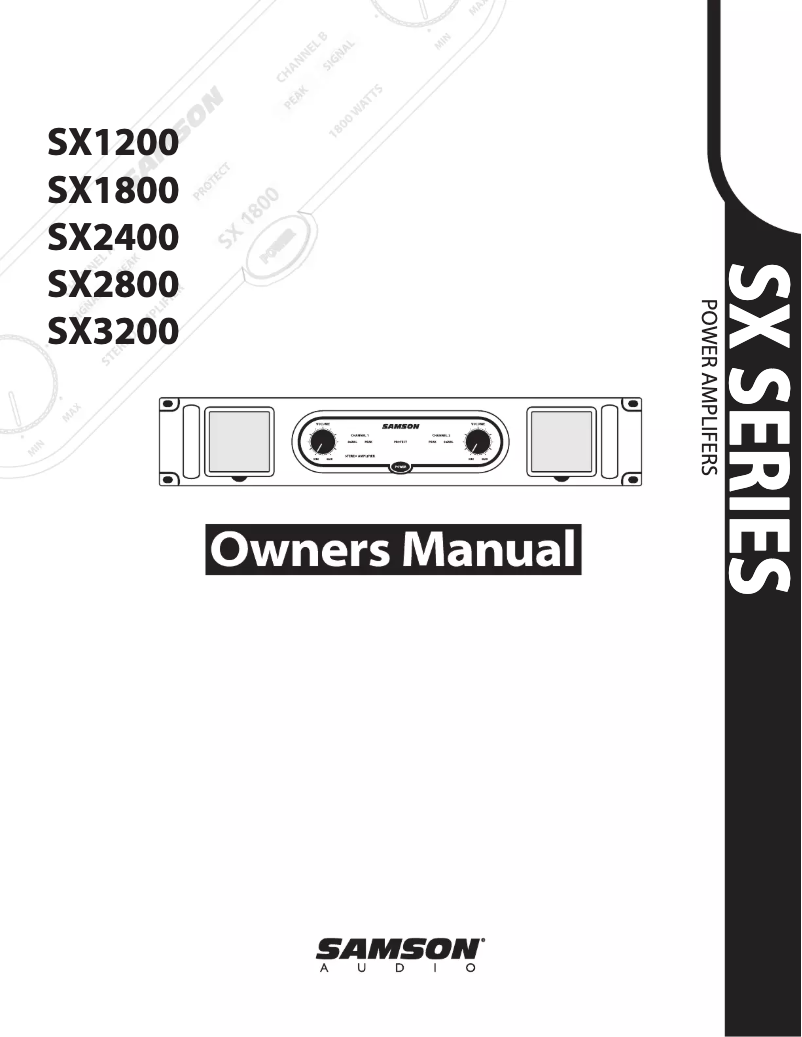 Imagen de la primera página del manual del dispositivo SX2800