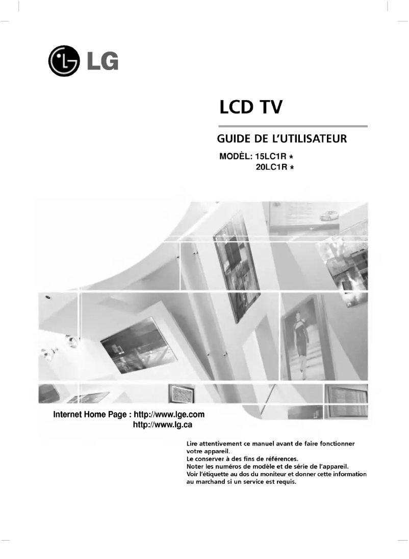 Página nº 1 - Manual de usuario LG 15LC1RB