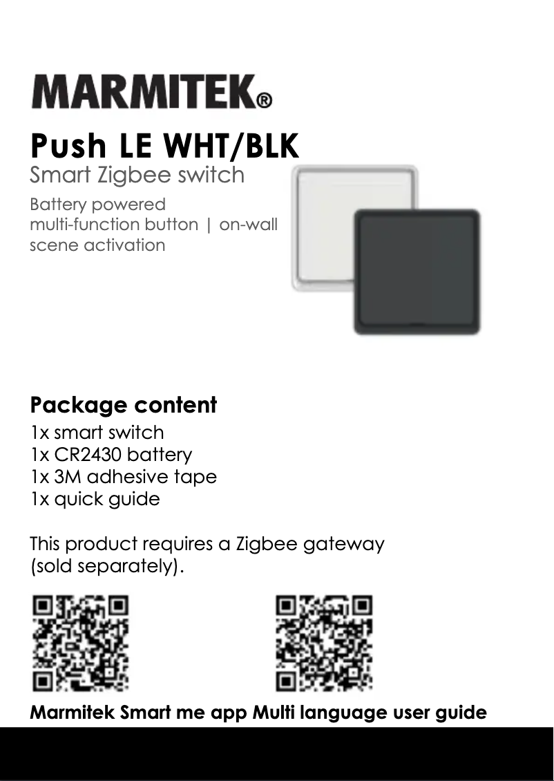 Página 1 del manual Manual de usuario Marmitek Push LE