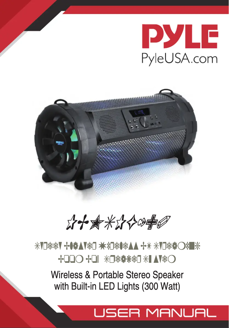 Página nº 1 - Manual de usuario Pyle Street Blaster PBMSPG190