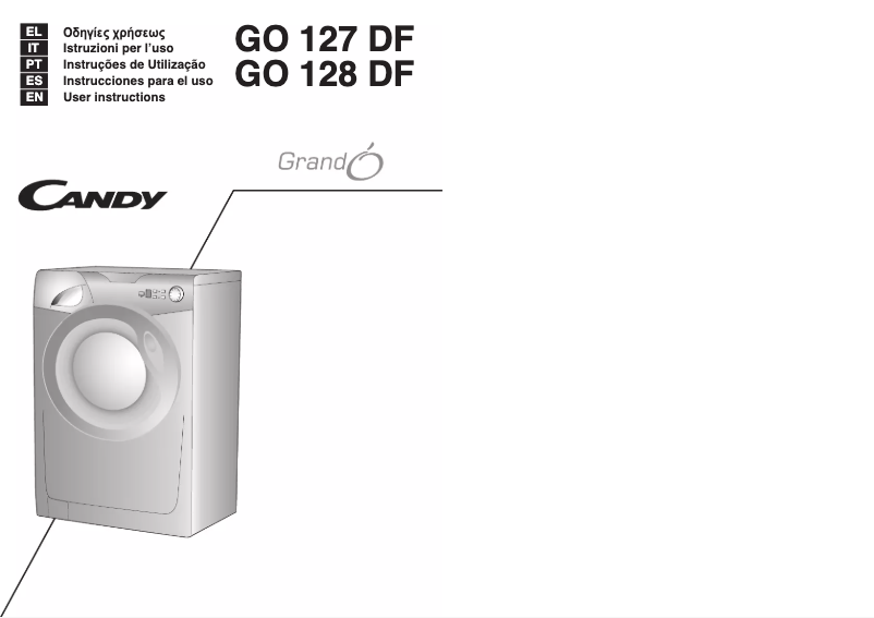 Página 1 del manual Manual de usuario Candy GO4 127 DF