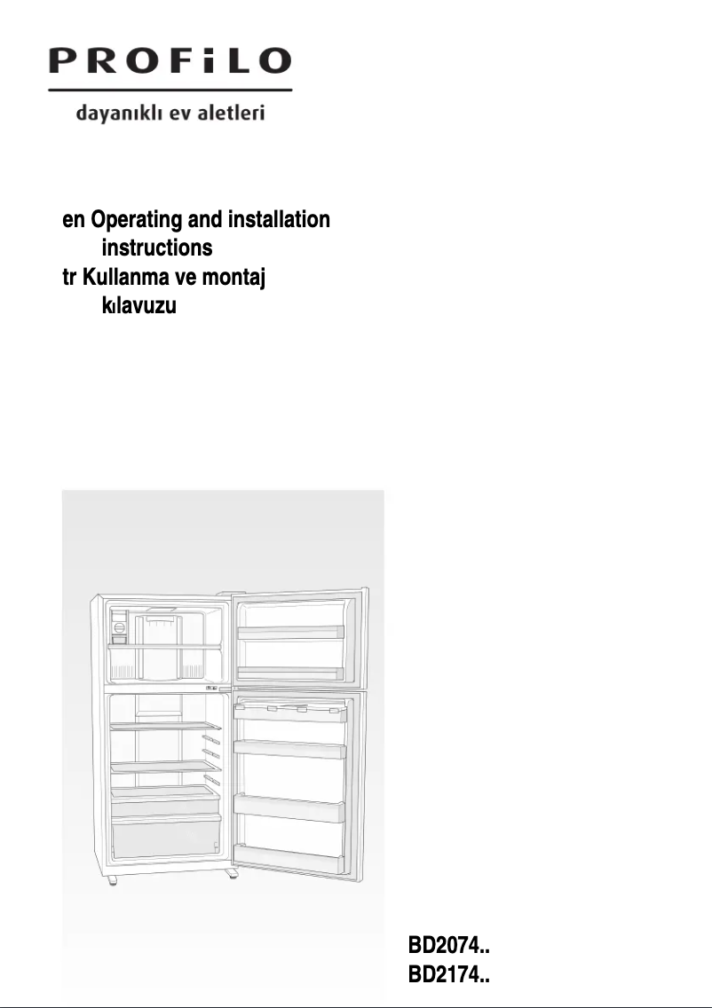 Imagen de la primera página del manual del dispositivo BD2074W2AN